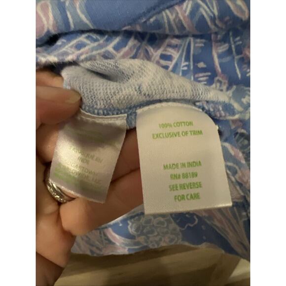 Lilly Pulitzer MEDIUM BocaBlue Sea What Sea CASSI POPOVER Pullover Sweater - Picture 8 of 9